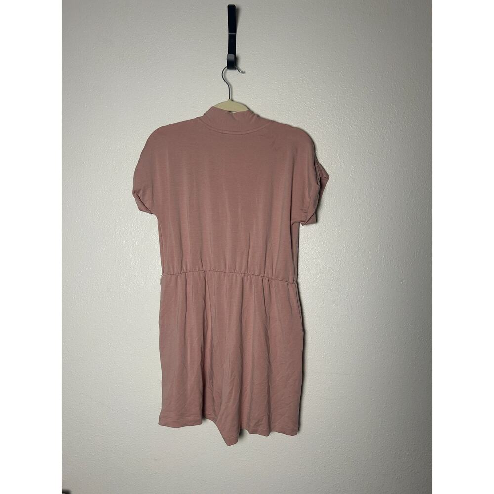 HATCH Collection Womens Mauve Pink Tencel Faux Wrap Romper Size 0/XS - Picture 4 of 7